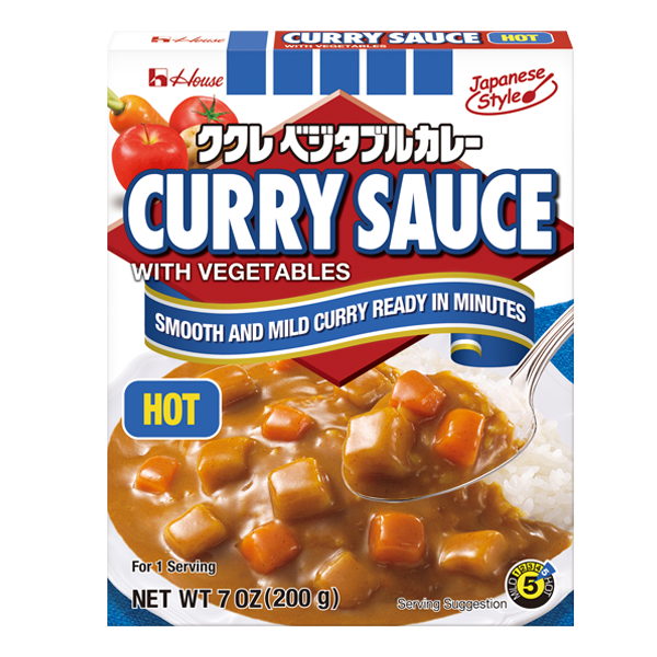Curry Sauce with Vegetables Hot 7oz